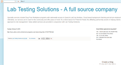 Desktop Screenshot of labtestingsolutions.blogspot.com