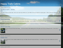 Tablet Screenshot of happytrailscabins.blogspot.com