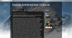 Desktop Screenshot of dasarreproduksiternak.blogspot.com