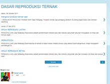 Tablet Screenshot of dasarreproduksiternak.blogspot.com