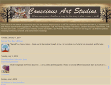Tablet Screenshot of consciousartstudios.blogspot.com