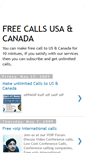 Mobile Screenshot of freecallsusa.blogspot.com