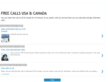 Tablet Screenshot of freecallsusa.blogspot.com