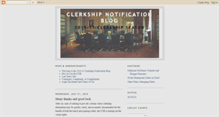 Desktop Screenshot of lawschoolclerkship.blogspot.com