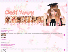 Tablet Screenshot of okashiyummy.blogspot.com