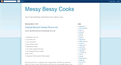 Desktop Screenshot of messybessycooks.blogspot.com