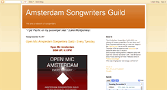 Desktop Screenshot of amsterdamsongwritersguild.blogspot.com