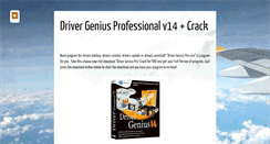 Desktop Screenshot of driver-genius-professional-crack.blogspot.com