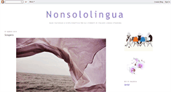 Desktop Screenshot of nonsololingua.blogspot.com