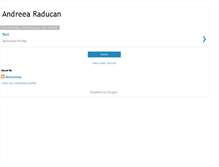 Tablet Screenshot of andreearaducan.blogspot.com