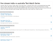 Tablet Screenshot of liveindiavsaustraliatwenty20cricket.blogspot.com