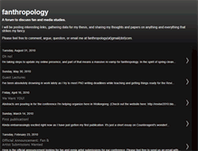 Tablet Screenshot of fanthropology.blogspot.com