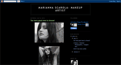 Desktop Screenshot of mariannascarolamakeupartist.blogspot.com