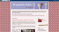 Desktop Screenshot of mi-pequeno-taller-eng.blogspot.com