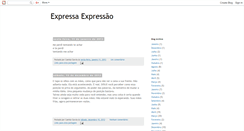 Desktop Screenshot of expressaexpressao.blogspot.com