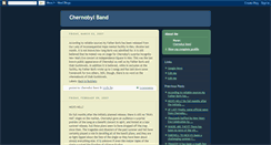 Desktop Screenshot of chernobylband.blogspot.com