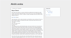 Desktop Screenshot of akulu-araba.blogspot.com