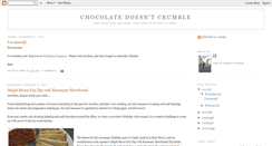Desktop Screenshot of chocolatedoesntcrumble.blogspot.com