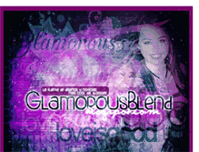 Tablet Screenshot of glamorousblend.blogspot.com