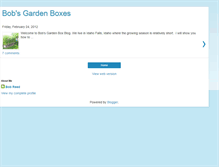 Tablet Screenshot of bobsgardenboxes.blogspot.com