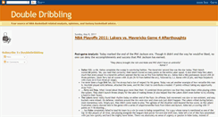 Desktop Screenshot of doubledribbling.blogspot.com