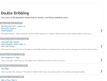 Tablet Screenshot of doubledribbling.blogspot.com
