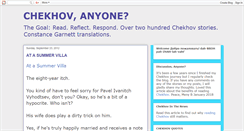 Desktop Screenshot of chekhovanyone.blogspot.com
