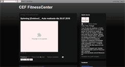 Desktop Screenshot of cef-fitnesscenter.blogspot.com