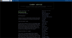 Desktop Screenshot of cabbyadvice.blogspot.com