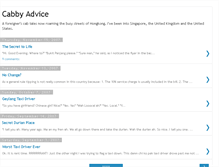 Tablet Screenshot of cabbyadvice.blogspot.com
