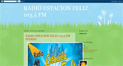 Desktop Screenshot of estacionfeliz1035fm.blogspot.com