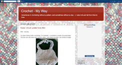 Desktop Screenshot of crochetmyway.blogspot.com