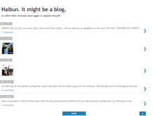 Tablet Screenshot of haibun.blogspot.com