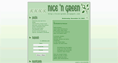 Desktop Screenshot of nicegreen.blogspot.com