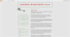 Desktop Screenshot of london-marathon-2010.blogspot.com