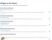 Tablet Screenshot of dragoninthehouse.blogspot.com
