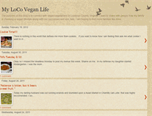 Tablet Screenshot of locovegan.blogspot.com