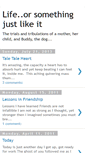 Mobile Screenshot of lifeorsomethingjustlikeit.blogspot.com