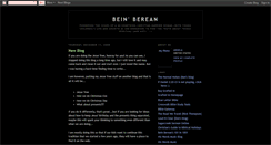 Desktop Screenshot of beinberean.blogspot.com