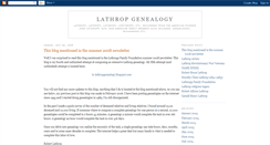 Desktop Screenshot of lathropgenealogy.blogspot.com