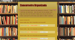 Desktop Screenshot of concurseiraorganizada.blogspot.com