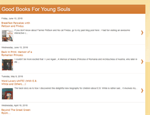 Tablet Screenshot of goodbooksforyoungsouls.blogspot.com