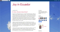 Desktop Screenshot of joy-ecuador.blogspot.com