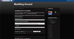 Desktop Screenshot of meddlingaround.blogspot.com