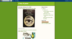 Desktop Screenshot of boxofgems.blogspot.com