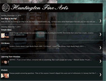 Tablet Screenshot of huntingtonfinearts.blogspot.com