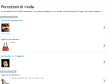 Tablet Screenshot of percezionidimoda.blogspot.com