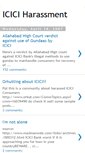 Mobile Screenshot of iciciharassment.blogspot.com