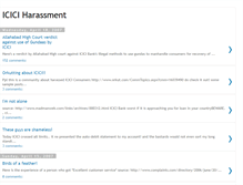 Tablet Screenshot of iciciharassment.blogspot.com