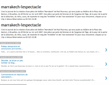 Tablet Screenshot of marrakech-lespectacle.blogspot.com
